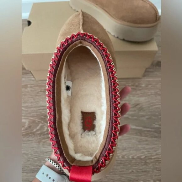 UGG Tazz Chestnut Platform Mule Clog Slipper - Picture 4 of 6